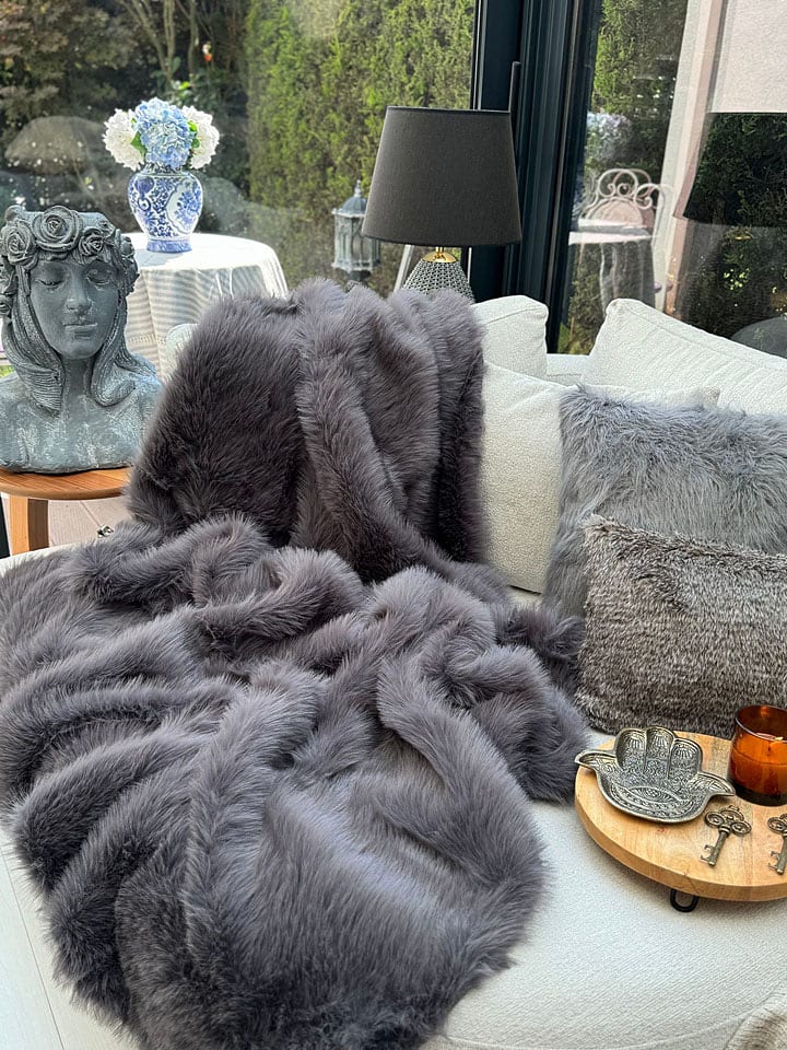 Elizabed Pled w kolorze szarym rozmiar: 150x100 cm