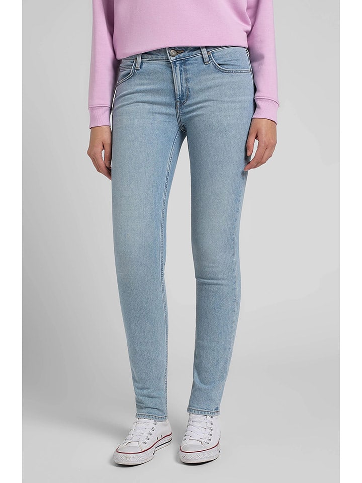 Lee Dżinsy "Scarlett" - Slim fit - w kolorze błękitnym rozmiar: W32/L33