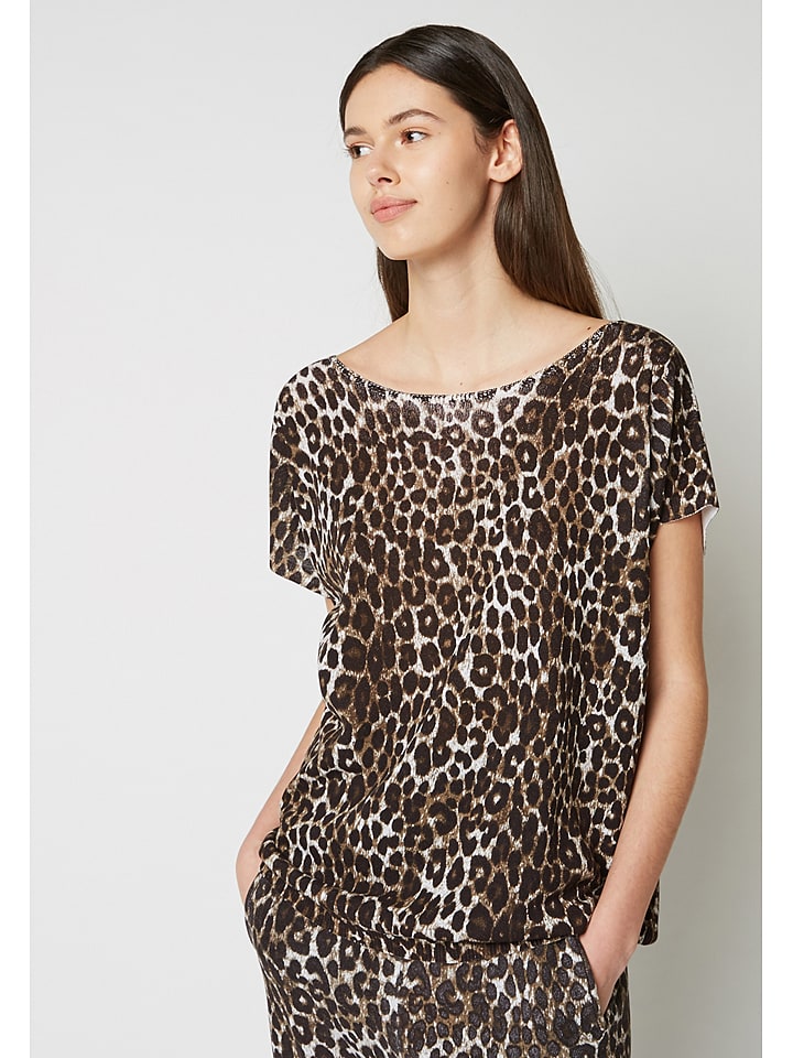 Rodier Koszulka w kolorze brązowo-czarnym rozmiar: M