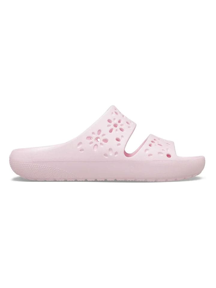 Crocs Klapki "Classic Floral" w kolorze jasnoróżowym rozmiar: 37/38