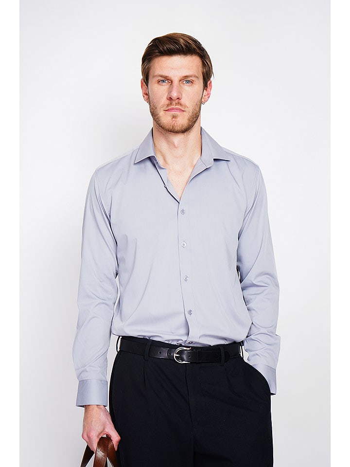 William de Faye Koszula w kolorze jasnoszarym rozmiar: 48