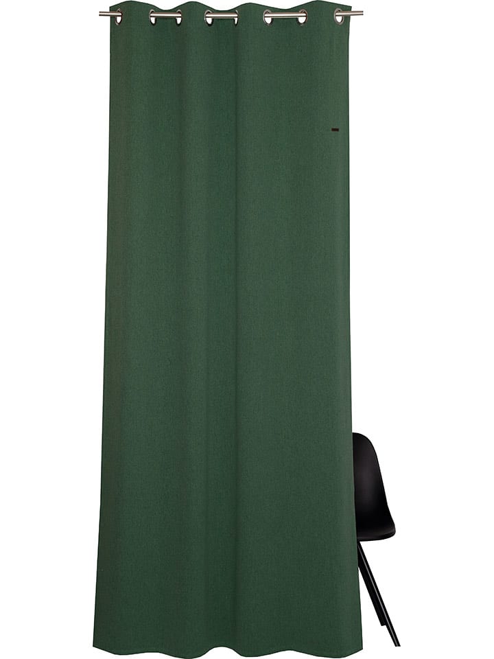 ESPRIT Zasłona "Harp" w kolorze zielonym z oczkami rozmiar: 140x250 cm