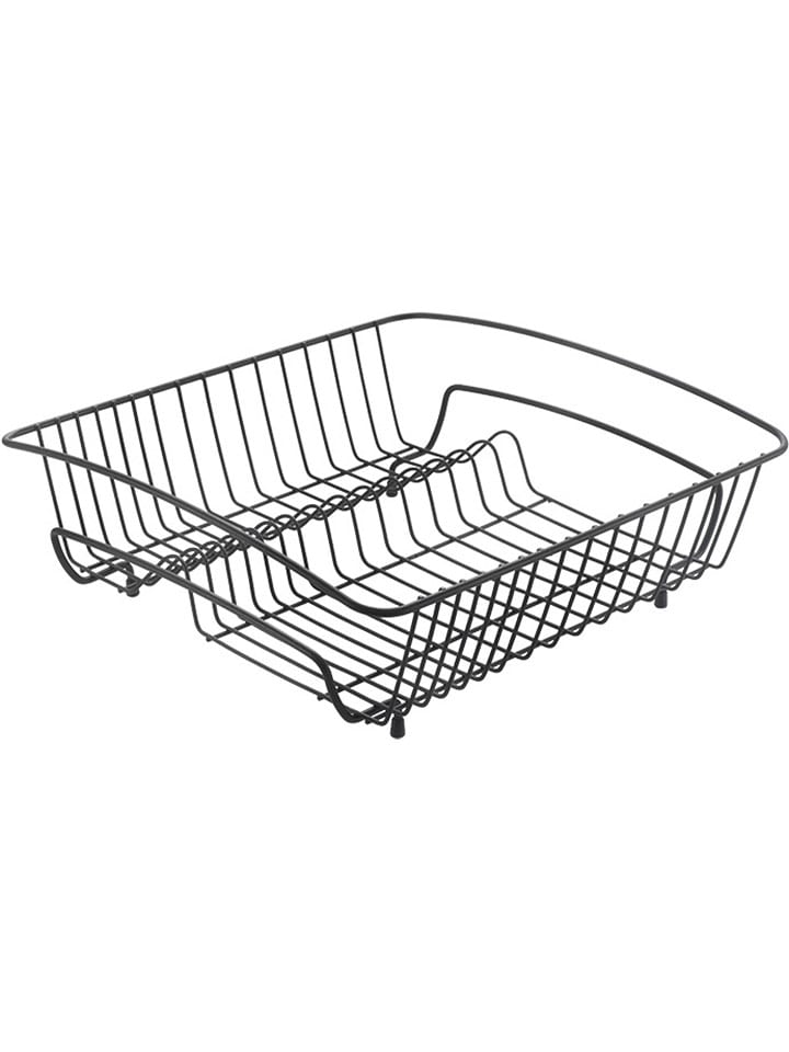 metaltex Ociekacz "Rocky" w kolorze czarnym do naczyń - 40 x 14 x 37 cm rozmiar: onesize