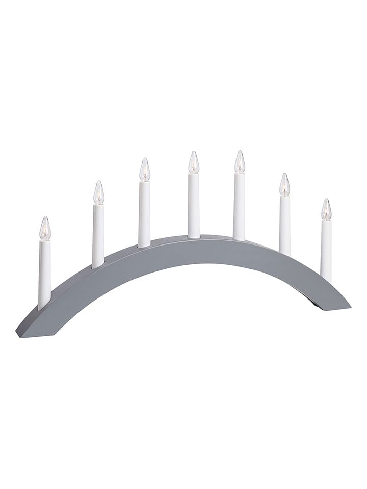 Marksljöd Lampa adwentowa "Atle" w kolorze szarym - 55,5 x 27 cm rozmiar: onesize