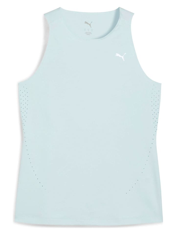 Puma Top sportowy "Cloudspun" w kolorze błękitnym rozmiar: M