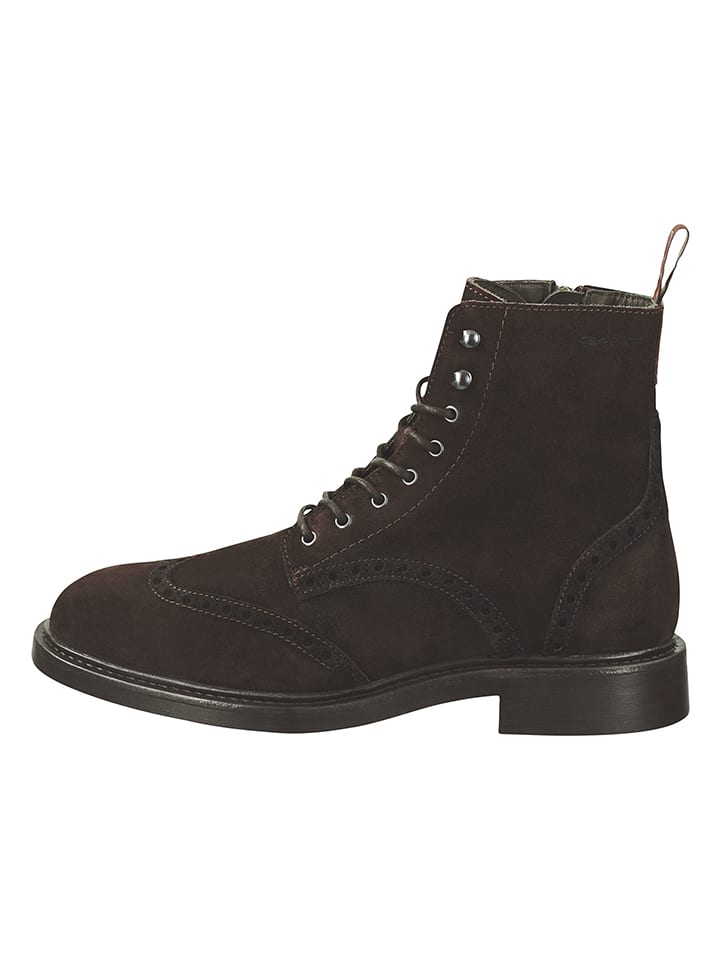 GANT Footwear Skórzane botki "Millbro" w kolorze brązowym rozmiar: 44