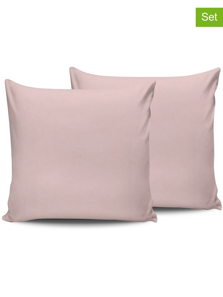 Elizabed Poszewki renforcè (2 szt.) w kolorze jasnoróżowym na poduszkę rozmiar: 60x60 cm