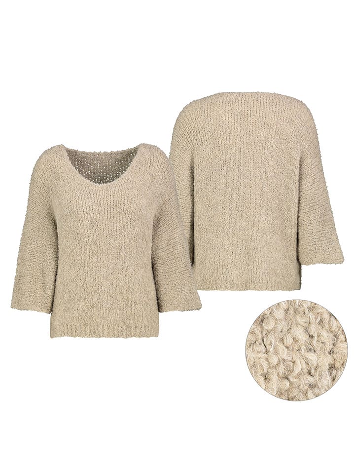 Sublevel Sweter w kolorze beżowym rozmiar: M/L