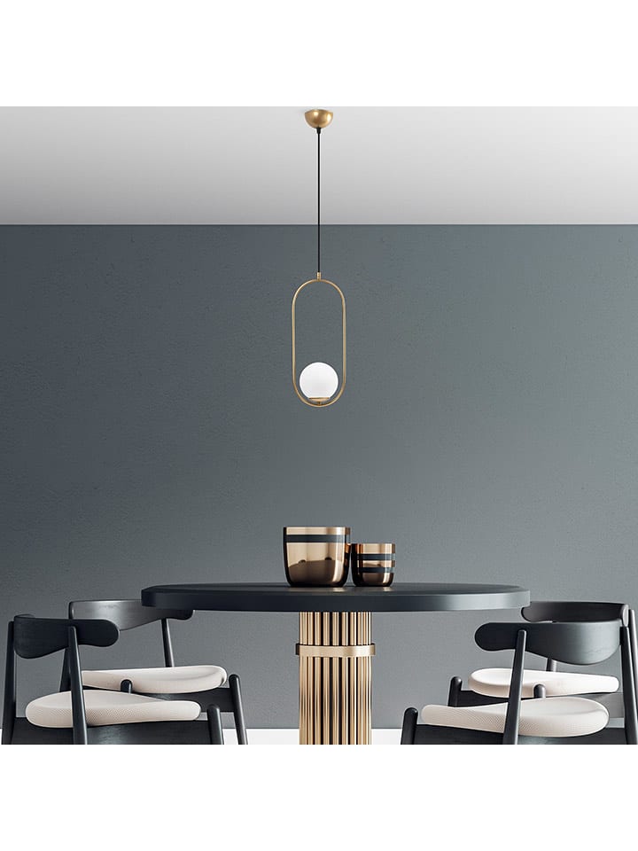 Opviq Lampa wisząca "Mudonı" w kolorze złotym - wys. 146 x Ø 20 cm rozmiar: onesize