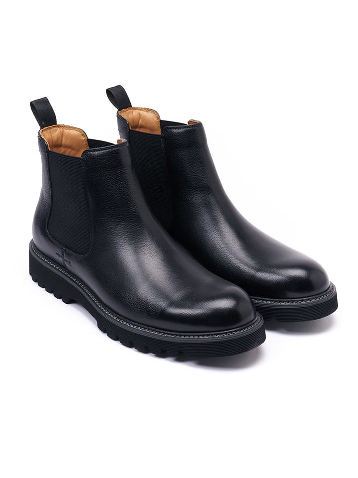 British Passport Skórzane sztyblety w kolorze czarnym rozmiar: 43