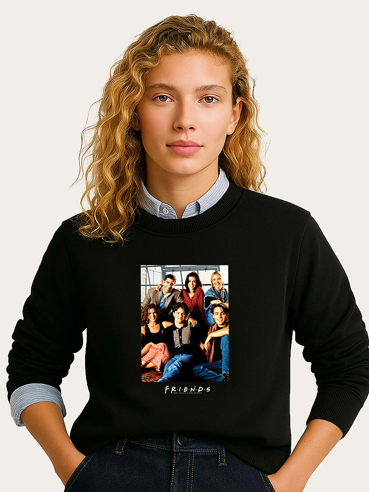 WOOOP Bluza "Friends Official Cast Photo" w kolorze czarnym rozmiar: XXL