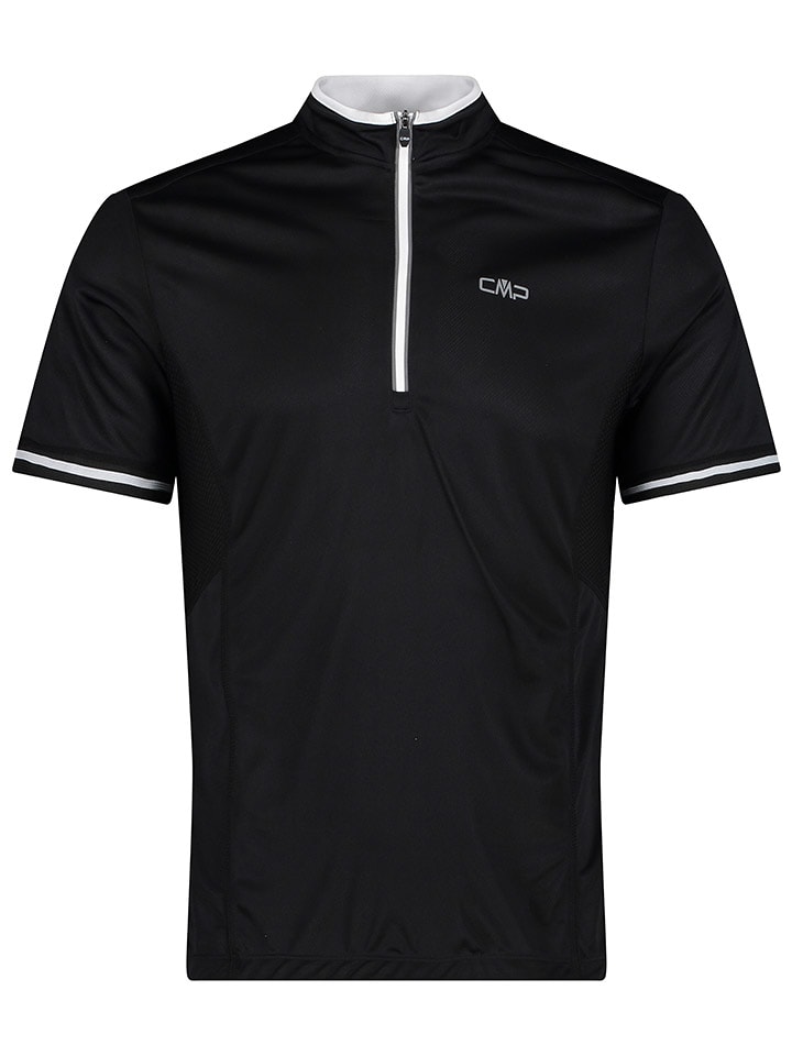 CMP Koszulka kolarska w kolorze czarno-białym rozmiar: 46