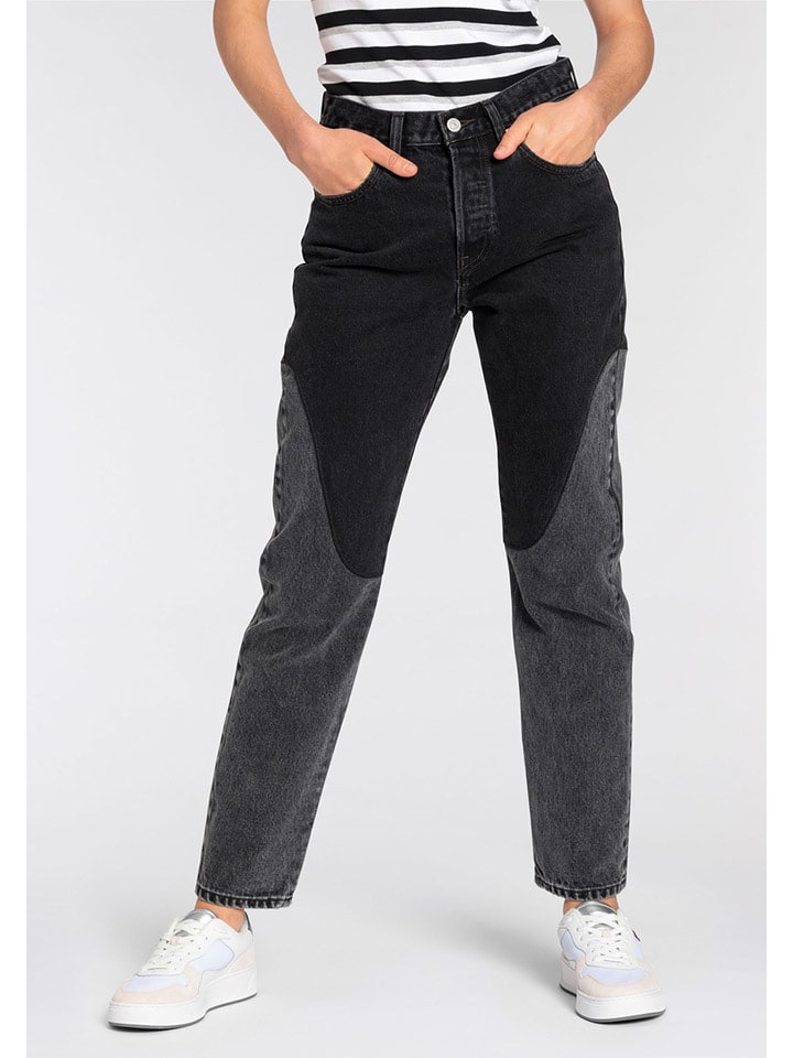 Levi´s Dżinsy "501" - Regular fit - w kolorze antracytowym rozmiar: W30/L30