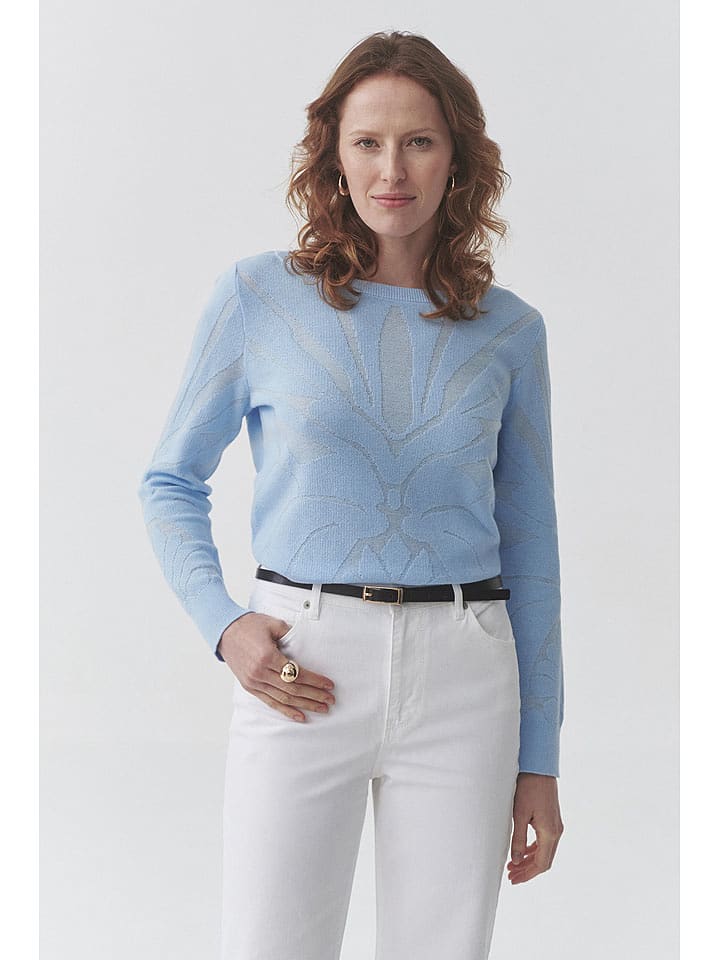 TATUUM Sweter w kolorze błękitnym rozmiar: L