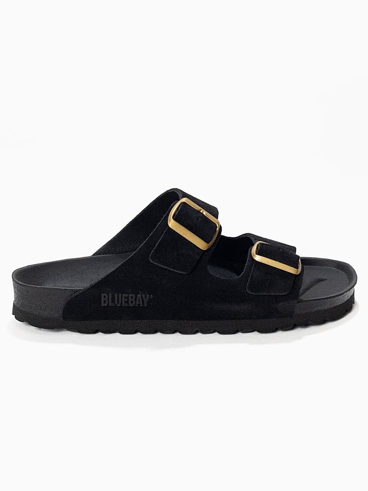 Bluebay Skórzane klapki "Aristote" w kolorze czarnym rozmiar: 39