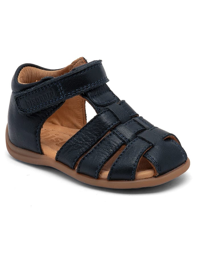 bisgaard Skórzane półsandały w kolorze granatowym rozmiar: 22