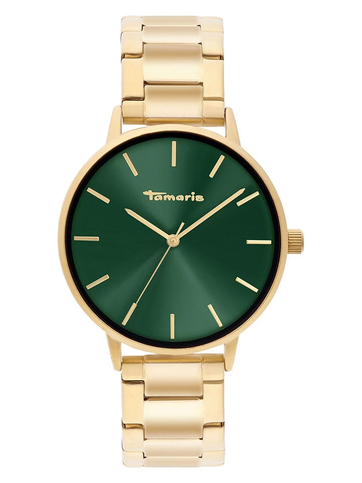 Tamaris Zegarek kwarcowy w kolorze złoto-zielonym rozmiar: onesize