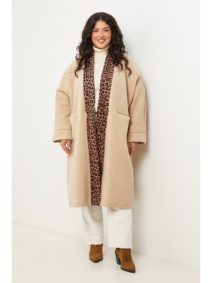 Curvy Lady Płaszcz przejściowy w kolorze beżowym rozmiar: 44/46