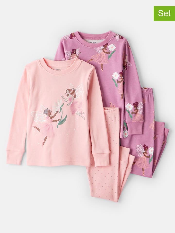 carter's Piżamy (2 szt.) w kolorze jasnoróżowym i różowym rozmiar: 92