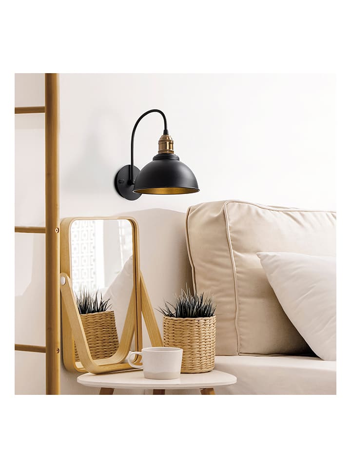 Opviq Lampa ścienna w kolorze czarnym - 27 x 36 cm rozmiar: onesize