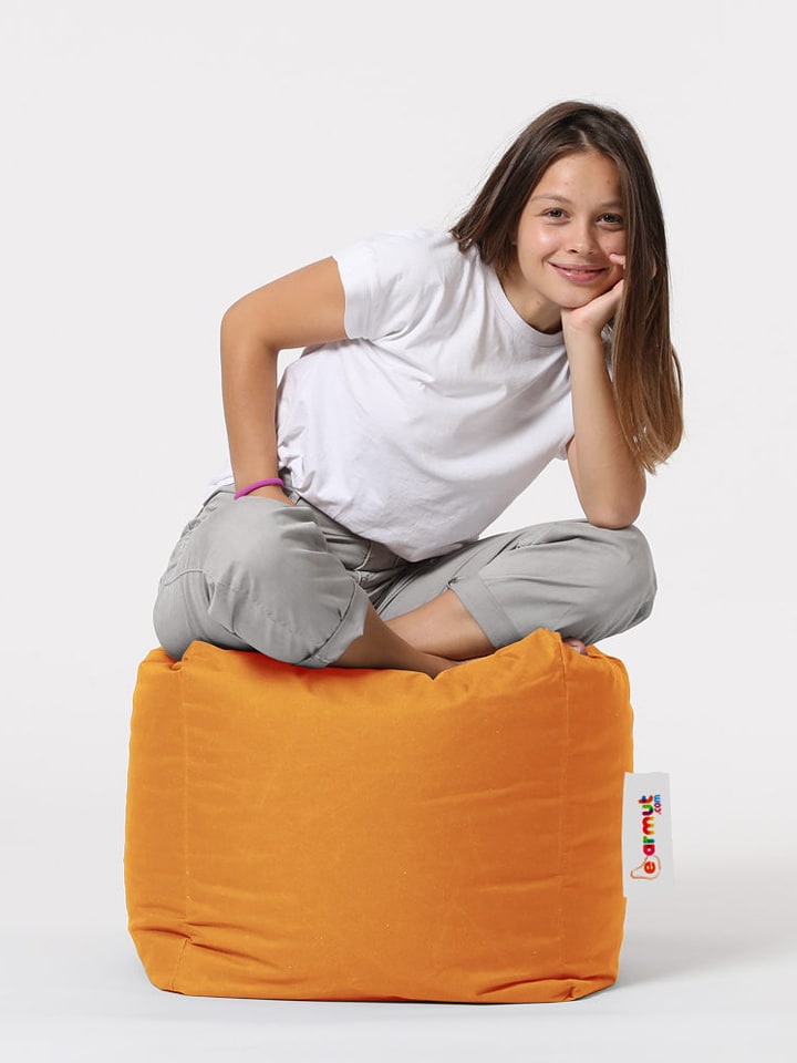 Evila Puf w kolorze pomarańczowym - wys. 45 cm rozmiar: onesize