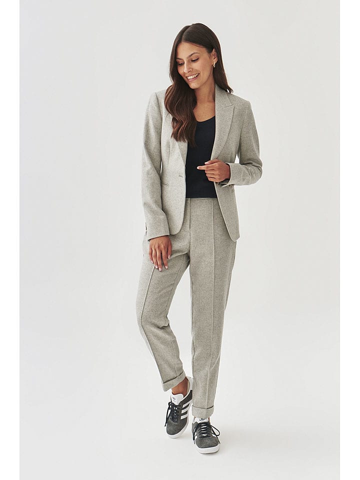 TATUUM Spodnie w kolorze jasnoszarym rozmiar: 42