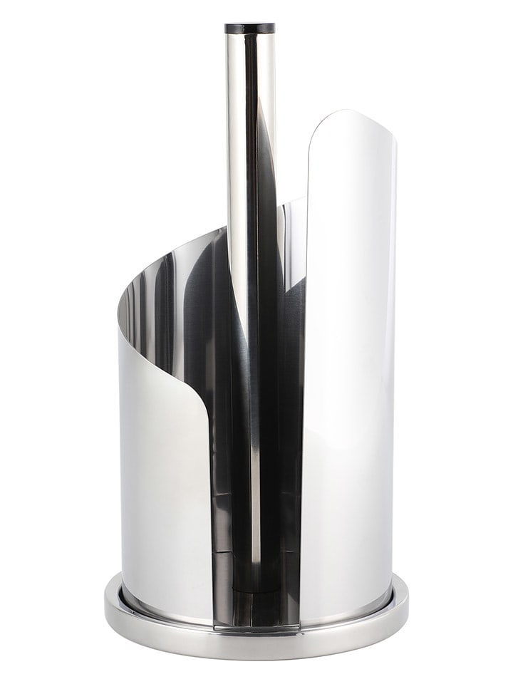 Echtwerk Stojak w kolorze srebrnym na papier kuchenny - wys. 33 x Ø 15,5 cm rozmiar: onesize