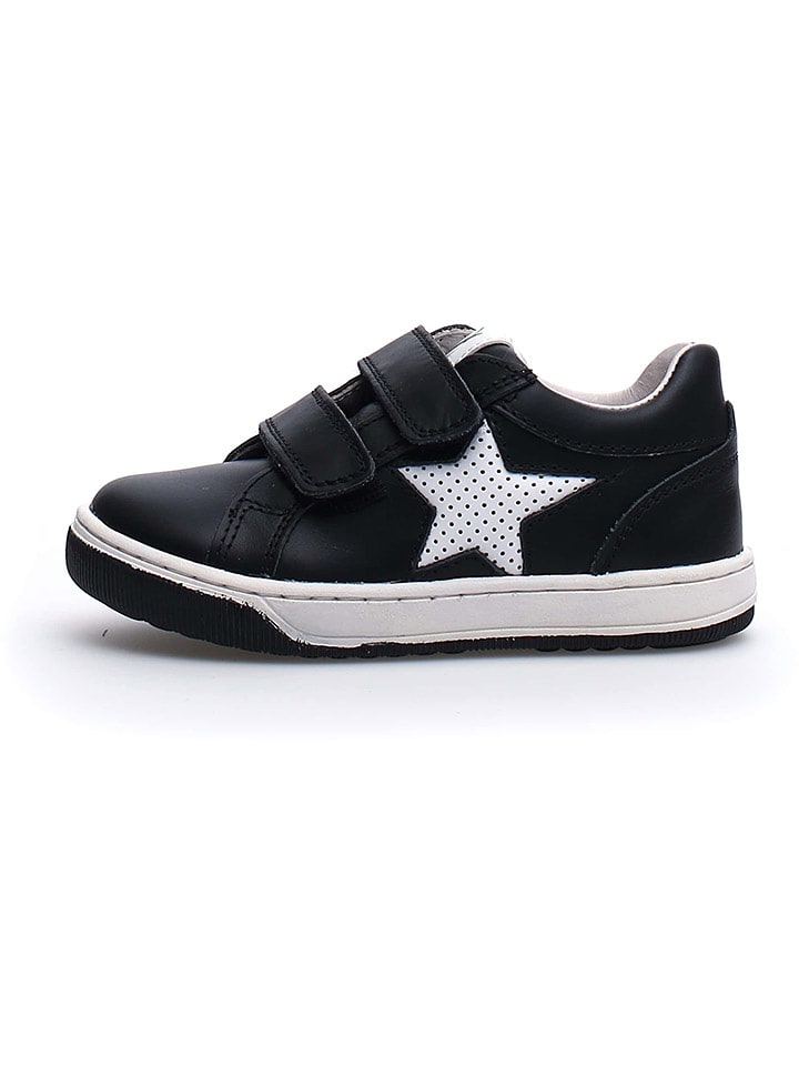 Naturino Skórzane sneakersy "Minds" w kolorze czarnym rozmiar: 38