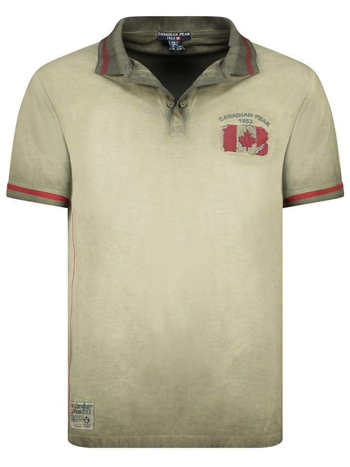 Canadian Peak Koszulka polo "Kotzeak" w kolorze khaki rozmiar: S