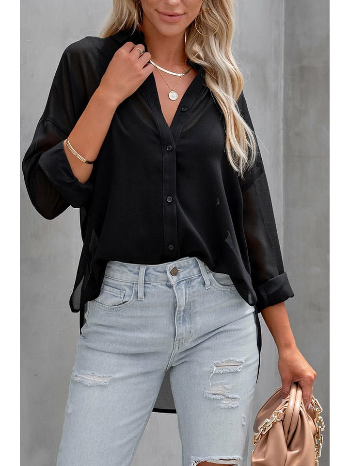 Milan Kiss Bluzka w kolorze czarnym rozmiar: M