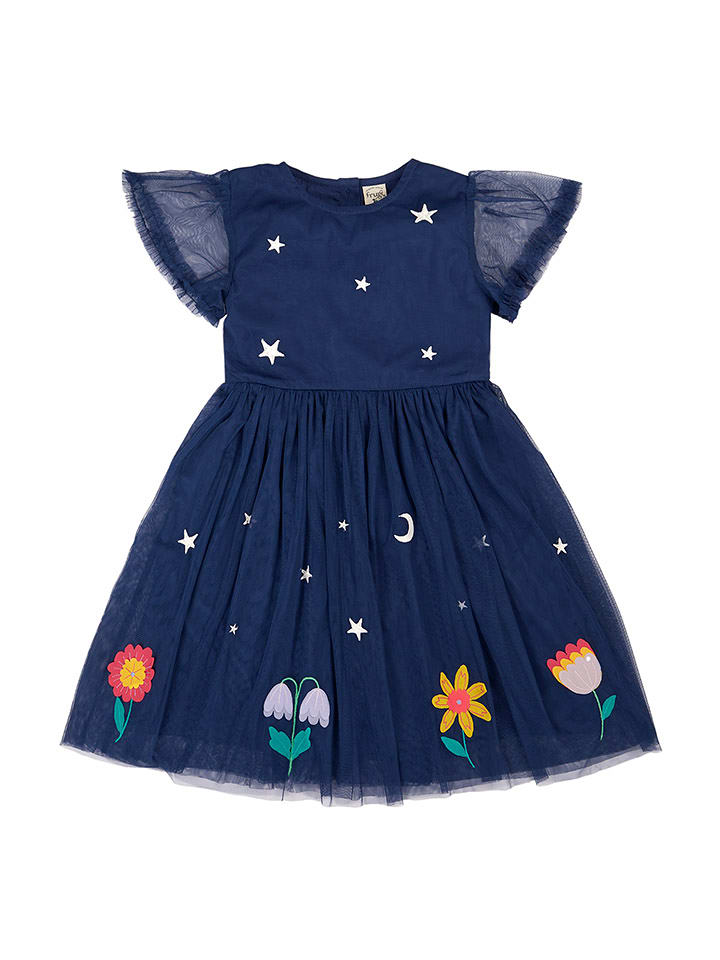 Frugi Sukienka "Penny" w kolorze niebieskim rozmiar: 110/116