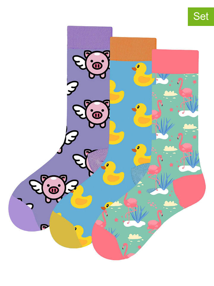 Lucky Socks Skarpety (3 pary) ze wzorem rozmiar: 37-44