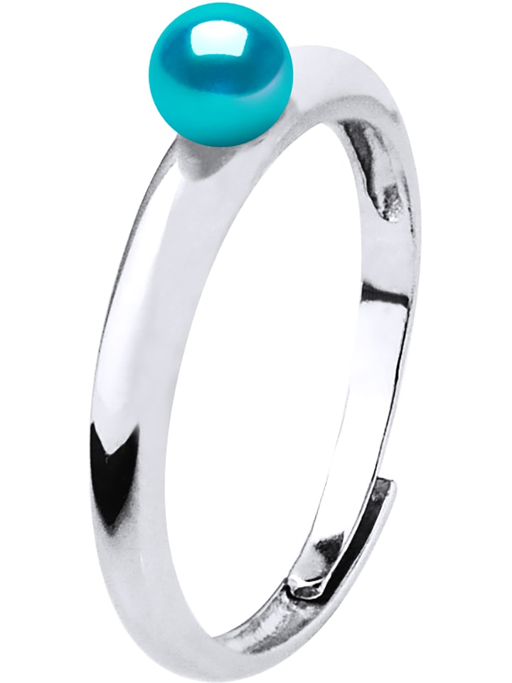 Pearline Srebrny pierścionek z perłą rozmiar: onesize