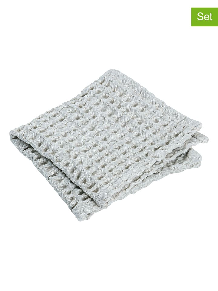 Blomus Ręczniki (2 szt.) "Caro" w kolorze jasnoszarym dla gości - 30 x 30 cm rozmiar: onesize