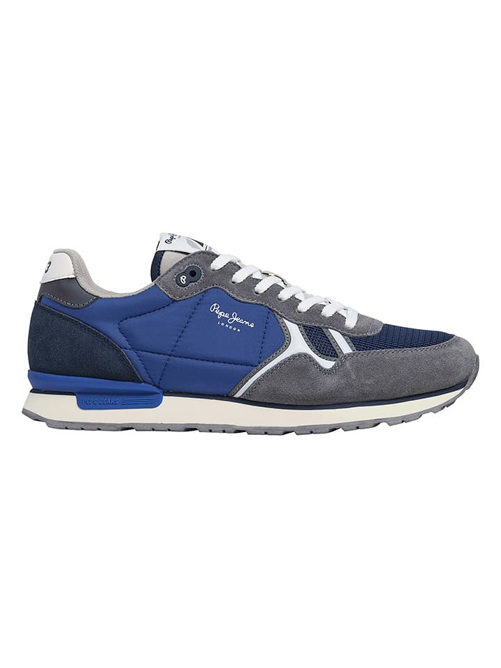 Pepe Jeans FOOTWEAR Sneakersy "Brit Serie" w kolorze szaro-niebieskim rozmiar: 41