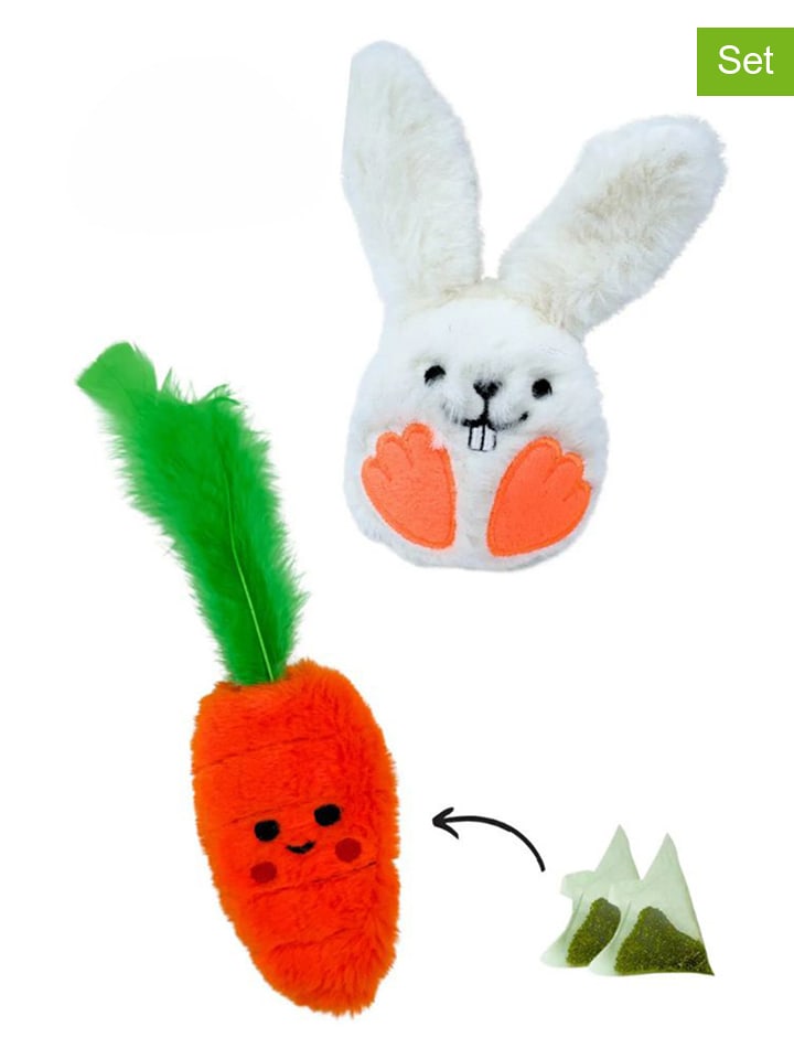 Paws&Whiskers Zabawki (2 szt.) w kolorze czerwono-białym dla kota rozmiar: onesize