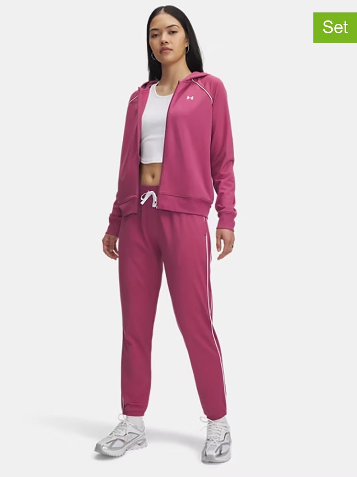 Under Armour 2-częściowy zestaw sportowy w kolorze różowym rozmiar: M