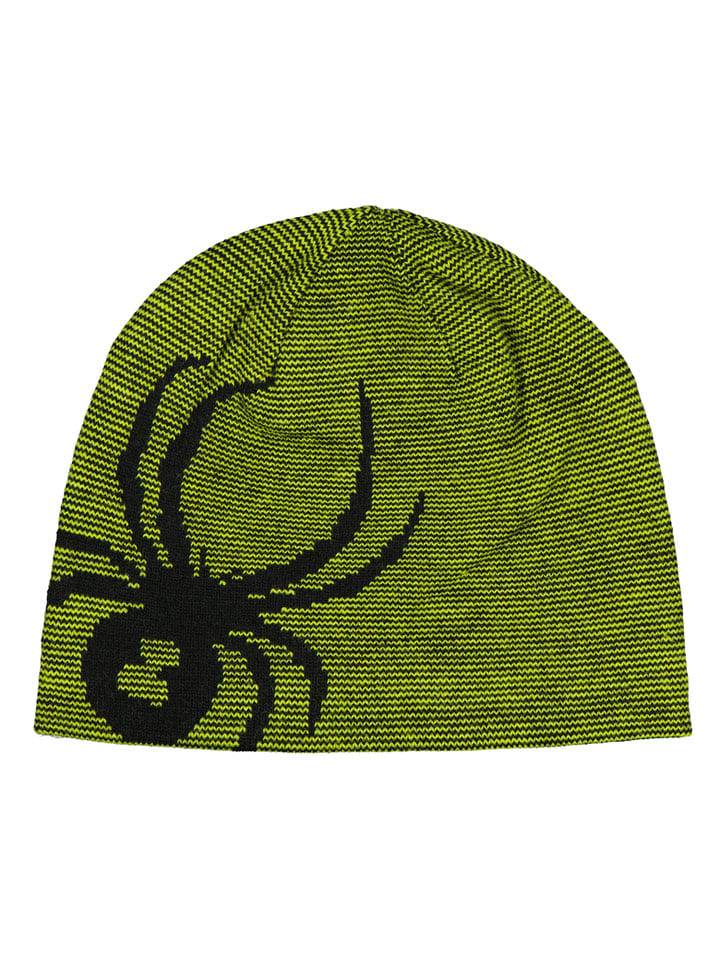 SPYDER Dwustronna czapka beanie "Bug" w kolorze zielonym rozmiar: XS/S