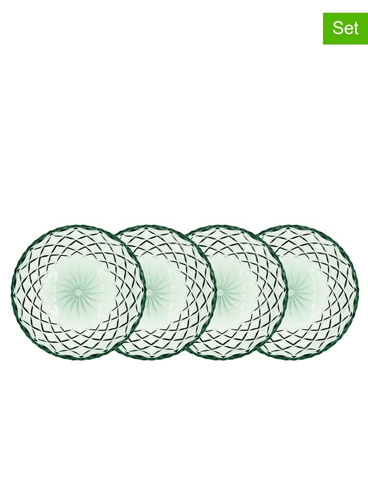 Bitz Talerze (4 szt.) "Sorrento" w kolorze zielonym na dodatki - Ø 16 cm rozmiar: onesize