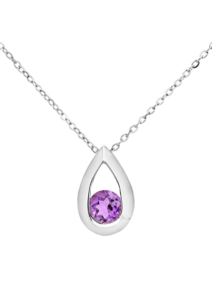 Revoni Złoty naszyjnik z diamentową zawieszką - 46 cm rozmiar: onesize