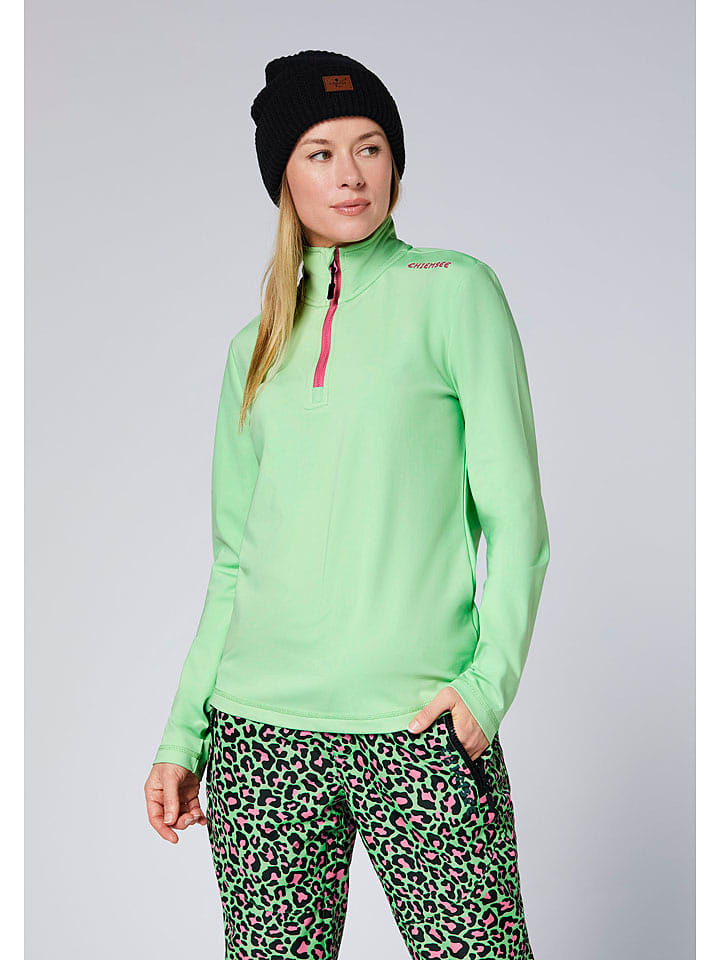 Chiemsee Bluza polarowa w kolorze zielono-różowym rozmiar: XS