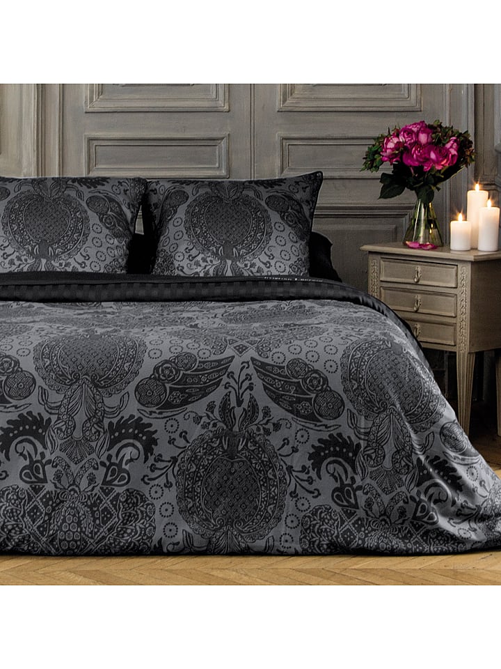 CXL by Christian Lacroix Komplet pościeli satynowej w kolorze szarym rozmiar: 135x200 cm