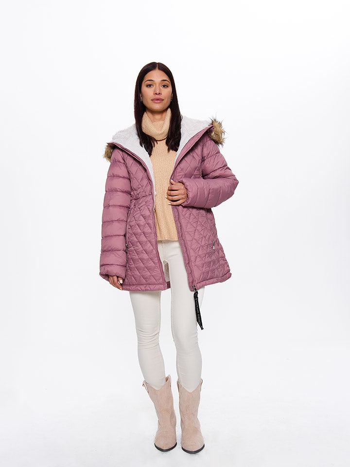 Bébé Kurtka zimowa w kolorze jasnoróżowym rozmiar: L