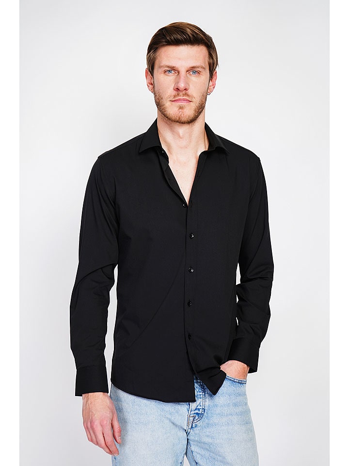 William de Faye Koszula w kolorze czarnym rozmiar: 50