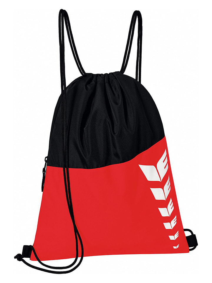 erima Worek sportowy "Six Wings" w kolorze czerwono-czarnym - 40 x 50 cm rozmiar: onesize