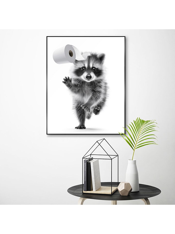 Orangewallz Druk artystyczny "Paper Bandit" w ramce rozmiar: 40x50 cm