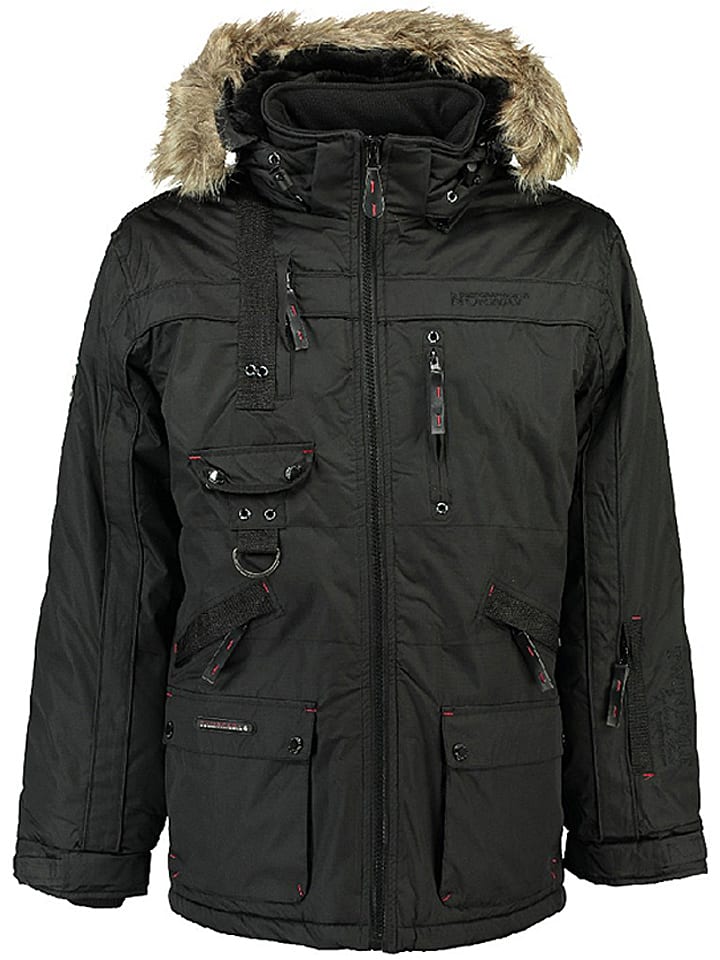 Geographical Norway Parka "Chirac" w kolorze czarnym rozmiar: M
