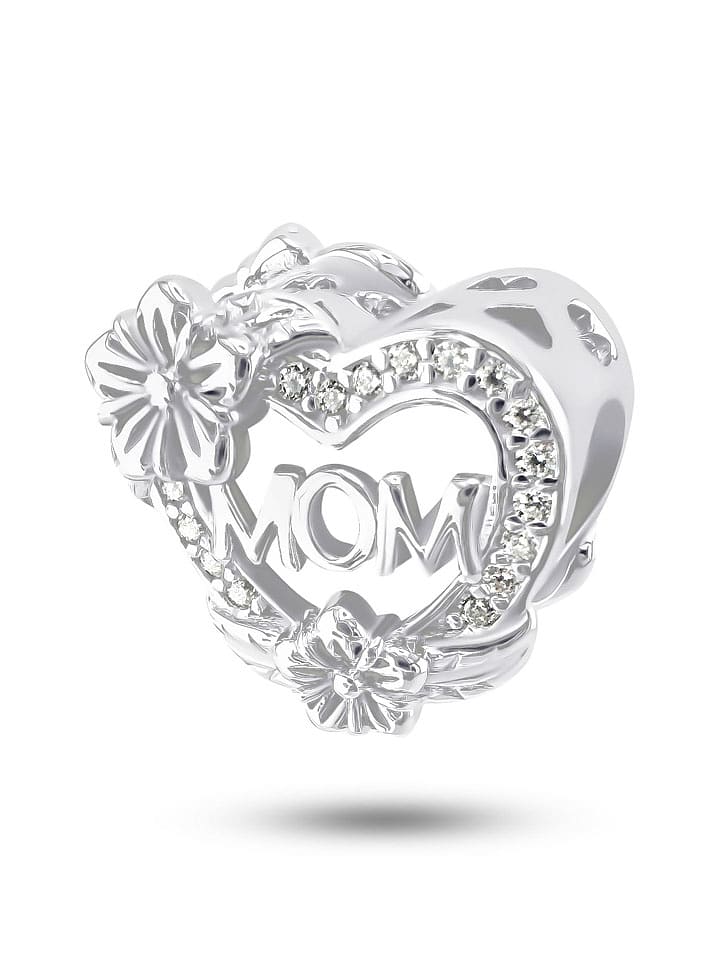 CHARM'S Srebrny charms z cyrkoniami rozmiar: onesize