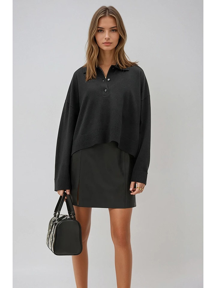 Weekday Sweter w kolorze czarnym rozmiar: M