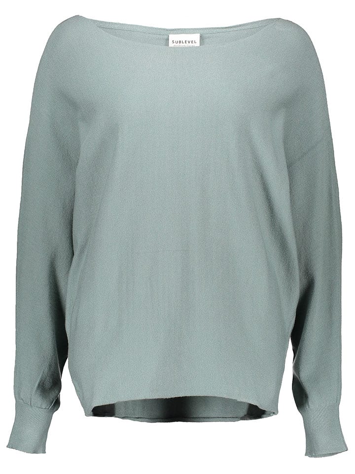 Sublevel Sweter w kolorze miętowym rozmiar: M/L